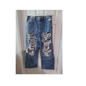 Ladies Garage Street Wide Leg Jeans- size 15/32- High Waisted